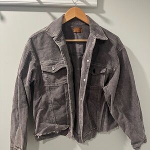 Corduroy Button Up Jacket
